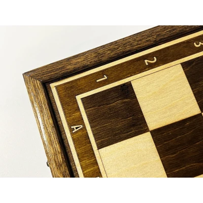 Шахматная доска ларец дубовая без фигур, Hachatyr 40 см