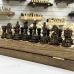 Шахматный ларец из дуба с фигурами Бастион из кавказского граба 40 см