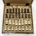 Шахматы в ларце из дуба с фигурами из кавказского граба матовые