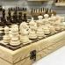 Шахматы в ларце эксклюзивные из граба Бастион матовые