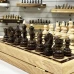Шахматы в ларце эксклюзивные из граба Бастион матовые