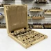 Шахматы в ларце из граба с фигурами из карельской березы