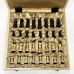 Шахматы в ларце из граба с фигурами из карельской березы