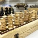 Шахматы в ларце из граба с фигурами из карельской березы