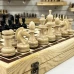Шахматы в ларце из граба с премиальными фигурами из граба 