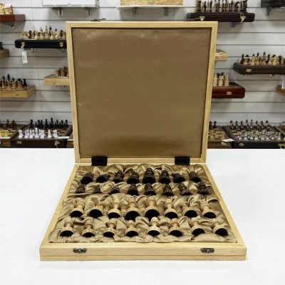 Шахматы подарочные в ларце из граба Премиальные люкс