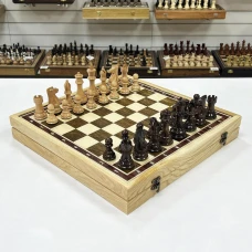 Шахматы в ларце из кавказского граба с фигурами Суприм