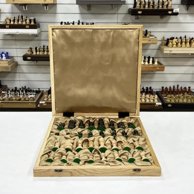 Шахматы в ларце из кавказского граба с фигурами Суприм