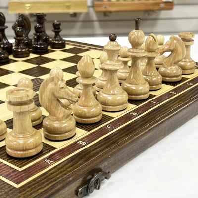 Шахматы эксклюзивные из дуба Премиальные люкс