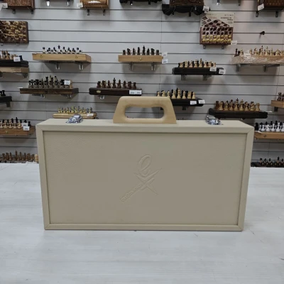 Шахматы подарочные эксклюзивные Флора карельская береза/янтарь малые , мастерская Емельянова