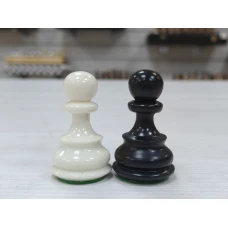 Шахматные фигуры профессиональные черно белые с утяжелением пластик