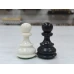 Шахматные фигуры профессиональные черно белые с утяжелением пластик