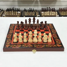 Шахматы подарочные деревянные Хохлома