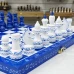 Шахматы подарочные ручной работы роспись Гжель