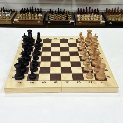 Шахматы деревянные гроссмейстерские с фигурами из бука утяжелёнными