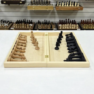 Шахматы деревянные гроссмейстерские с фигурами из бука без утяжеления