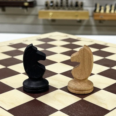 Шахматы деревянные гроссмейстерские с фигурами из бука без утяжеления