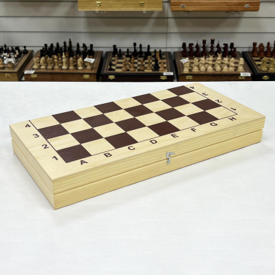 Шахматная доска гроссмейстерская 43 см без фигур большая