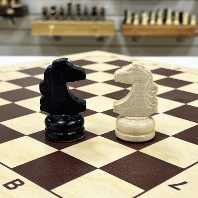 Шахматы деревянные гроссмейстерские с турнирными фигурами без утяжеления