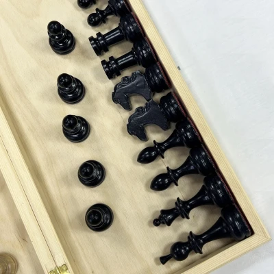 Шахматы деревянные гроссмейстерские с турнирными фигурами без утяжеления