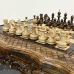 Шахматный стол резной из массива ясеня Премиальный люкс