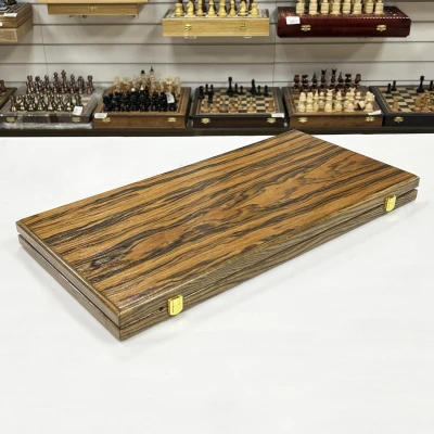 Нарды эксклюзивные из массива ясеня и палисандра 60 см