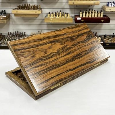 Нарды эксклюзивные из массива ясеня и палисандра 60 см