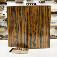 Нарды эксклюзивные из массива ясеня и палисандра 60 см