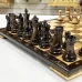 Шахматы эксклюзивные нескладные из дерева ореха и клена Суприм глянцевые