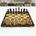Шахматы эксклюзивные нескладные из дерева ореха и клена Суприм глянцевые