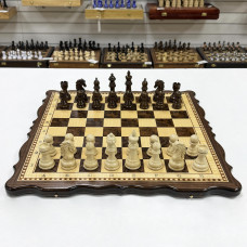 Шахматы деревянные эксклюзивные из ореха и бука Узорные