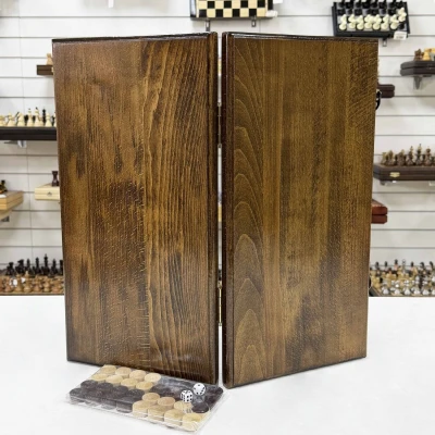 Нарды деревянные из массива бука Традиционные 50 см Нарды деревянные из массива бука Традиционные 50 см