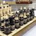 Шахматы ручной работы резные на нескладной доске Русские воины