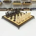 Шахматы подарочные нескладные дуб с резными фигурами из липы
