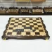 Шахматная доска 3 в 1 узорная резная дубовая без фигур