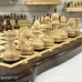 Шахматы нарды шашки резные из бука с фигурами из граба