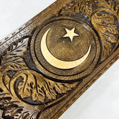 Нарды ручной работы из массива бука 60см Полумесяц