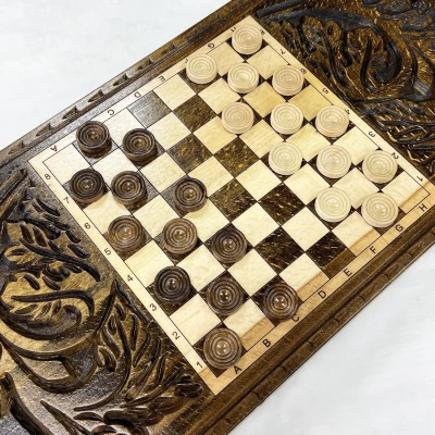 Нарды ручной работы из массива бука 60см Полумесяц