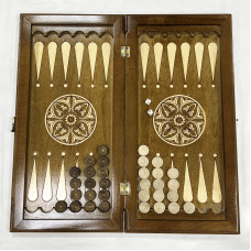 Нарды деревянные дорожные 50 см Орнамент