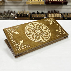 Нарды деревянные дорожные 50 см Орнамент