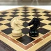 Шахматы из дуба и бука с премиальными, утяжеленными фигурами на доске 45 на 45 см