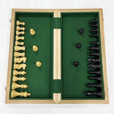 Шахматы турнирные Гамбит красное дерево большие 50 на 50 см