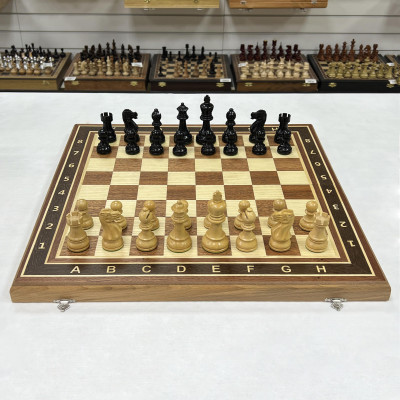 Шахматы турнирные Гамбит красное дерево большие 50 на 50 см