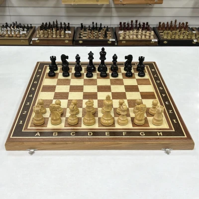 Шахматы турнирные Гамбит красное дерево большие 50 на 50 см