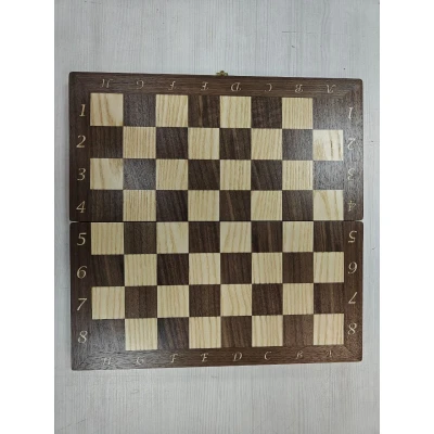 Шахматная доска интарсия орех 41.5 см без фигур