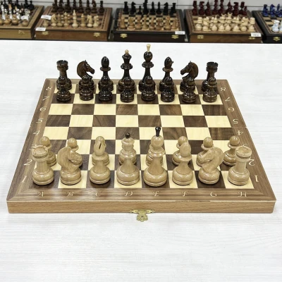 Шахматы классические орех Премиальные люкс