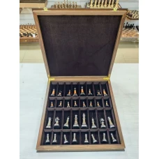 Шахматы подарочные в ларце Итальянский дизайн орех