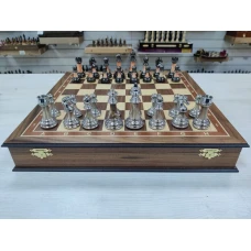 Шахматы подарочные в ларце Итальянский дизайн орех