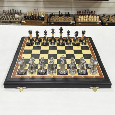 Шахматы подарочные складные Итальянский дизайн мореный дуб 45 на 45 см Шахматы подарочные складные Итальянский дизайн мореный дуб 45 на 45 см