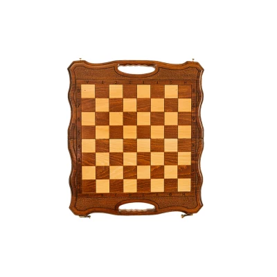 Шахматы + нарды резные 40 с ручкой, Haleyan